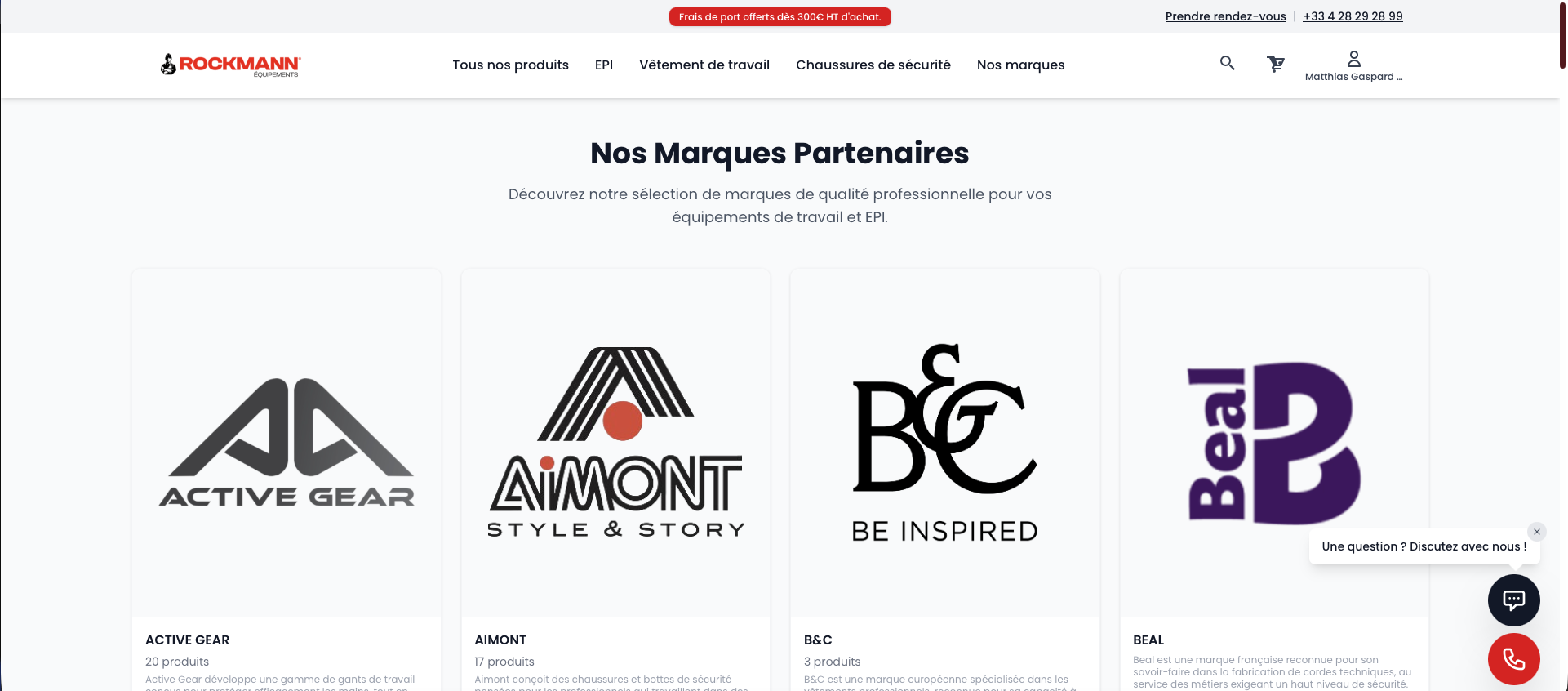 Rockmann - Plateforme e-commerce B2B pour EPI - Image 2